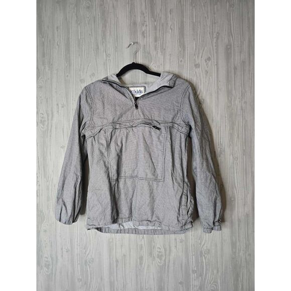 77kids by American Eagle Youth XL 14 Hoodie Black White Houndstooth Half Zip - Picture 1 of 6